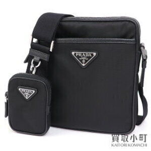 Prada Tessuto Saffiano Re Nylon Bag Black Triangle Messenger Crossbody